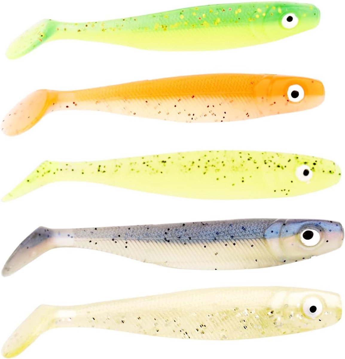 Zachte Plastic Zwemmen Aas Paddle Staart Lokt Vissen Lokt Voor Baars, Zalm, Kabeljauw