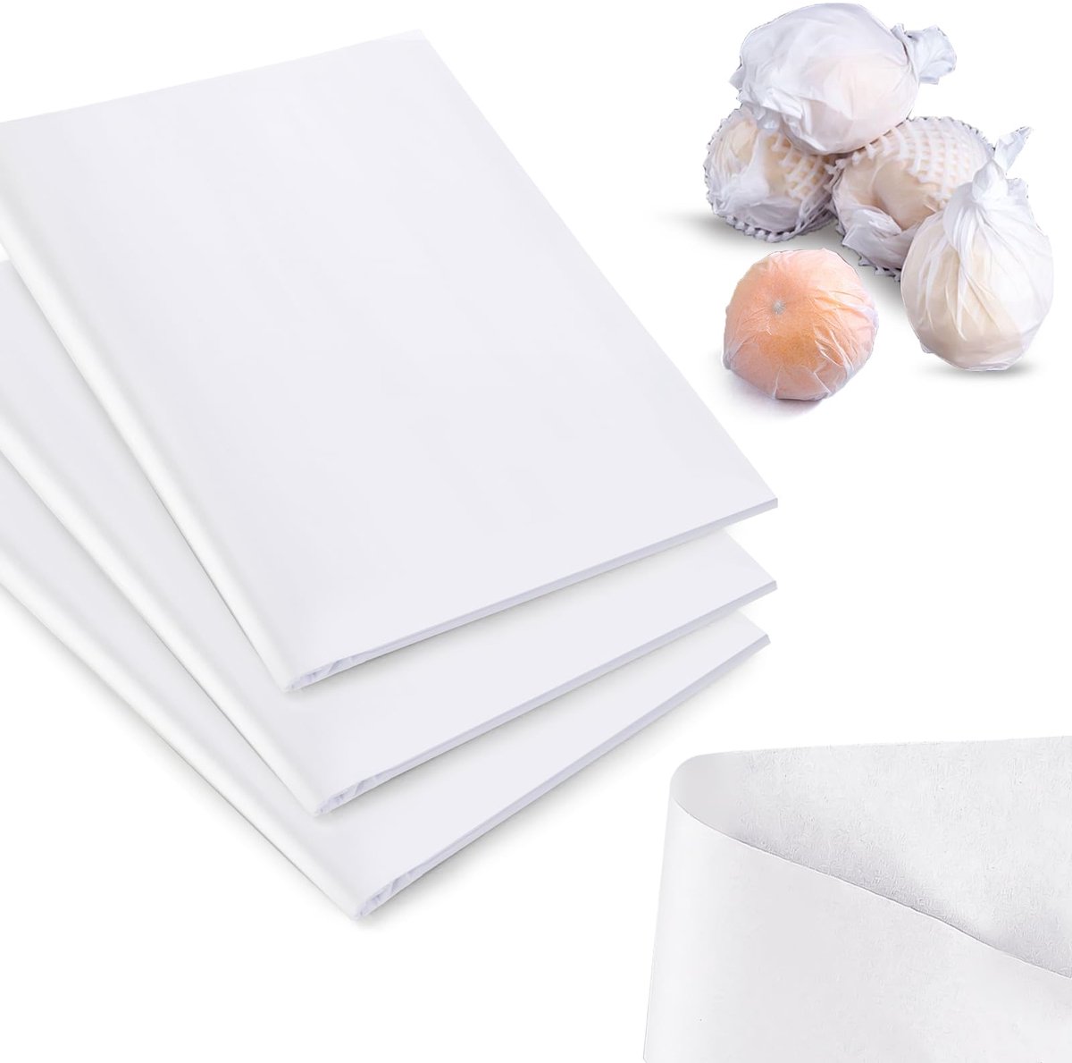 Archiefpapier 300 vellen 20 x 30 inch - zuurvrij inpakpapier - wit vloei- en geschenkpapier - ideaal voor ambachten - ShopVlot