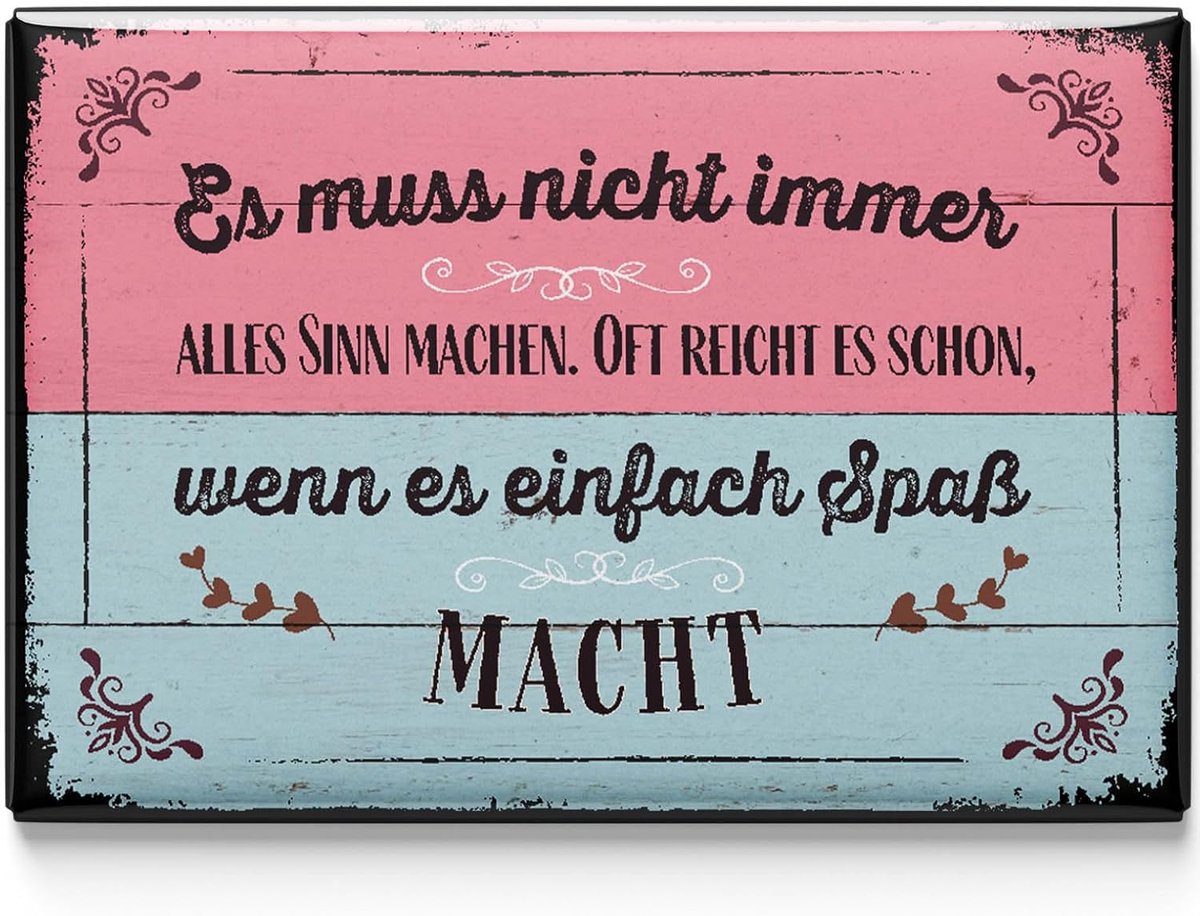 Fridge magnets grappig 8 x 5.5 cm - retro design - leuke teksten - vrolijk voor je keuken - ShopVlot