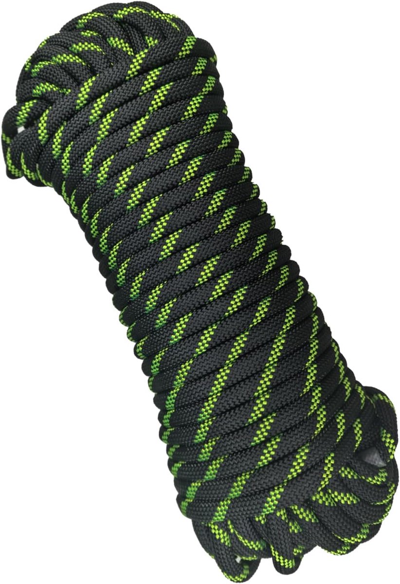 SnelShoppen - Klimtouw 8 mm Statistisch Touw 10 m voor Hoogte Reductie, Boot Touw, Parachute Touw, Hiking, Buiten, Bergbeklimmen, Sport, Kamperen, Hog