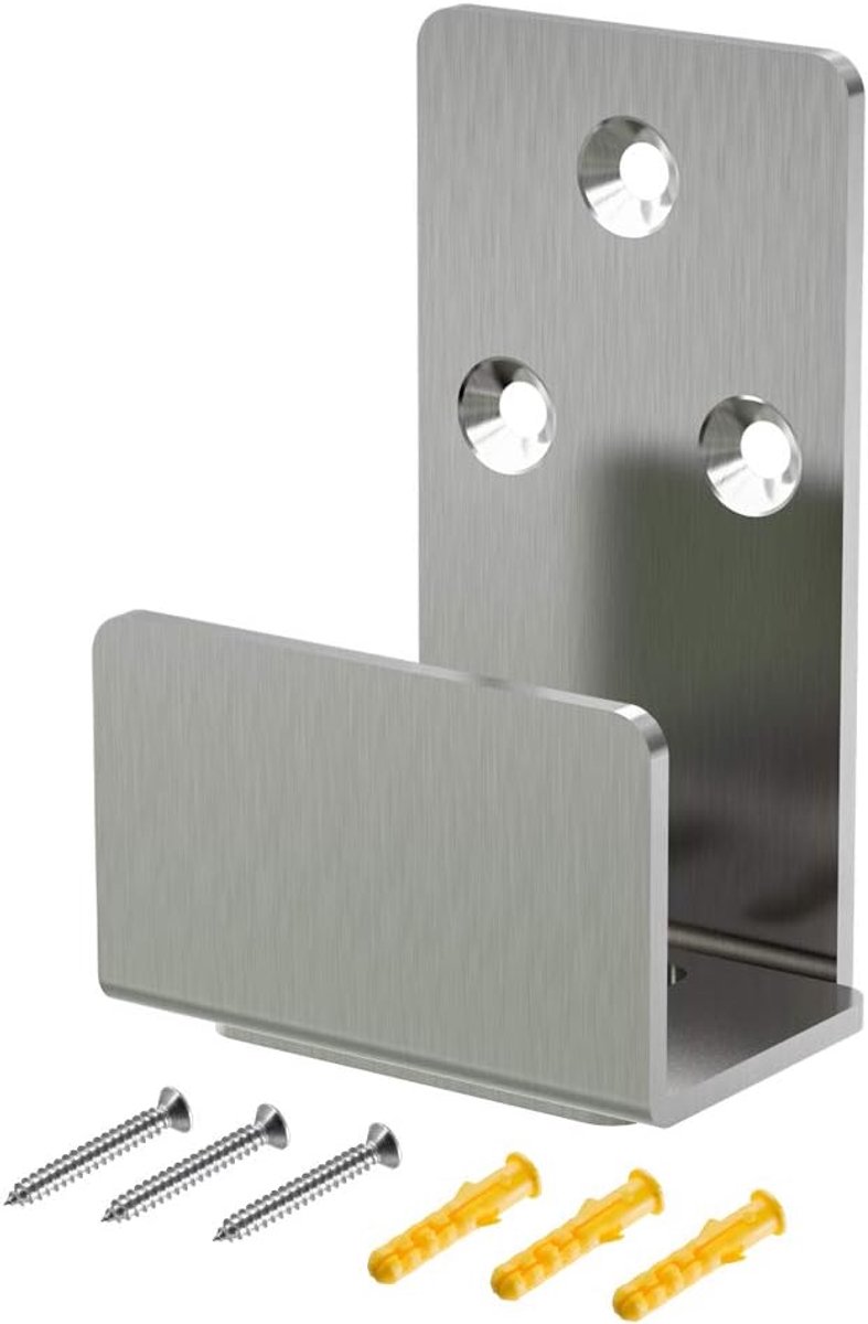 Robust stainless steel bottom guide for sliding doors and wall mounting - ShopVlot