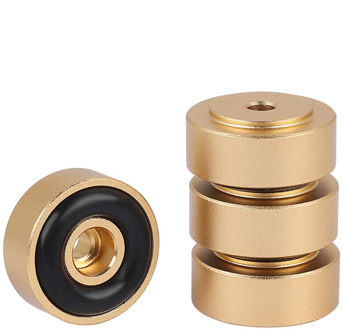 Audio versterker voeten - 20 * 8mm aluminium - schokabsorberend - verhoogt stereo geluid - SnelShoppen