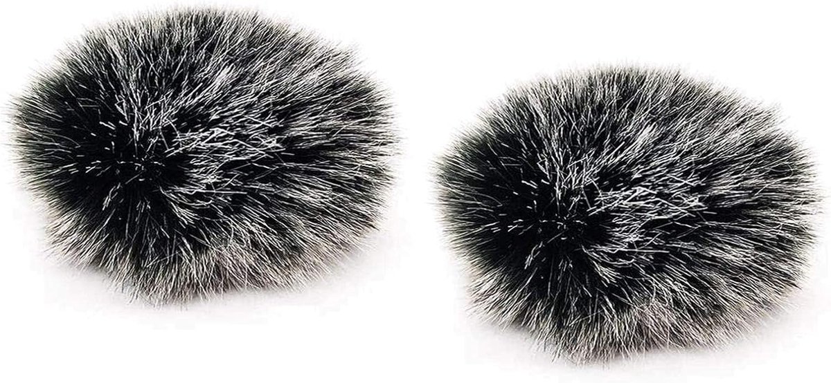 Microfoon windscherm 2 stuks - faux fur - geluidsisolatie - heldere opname - SnelShoppen