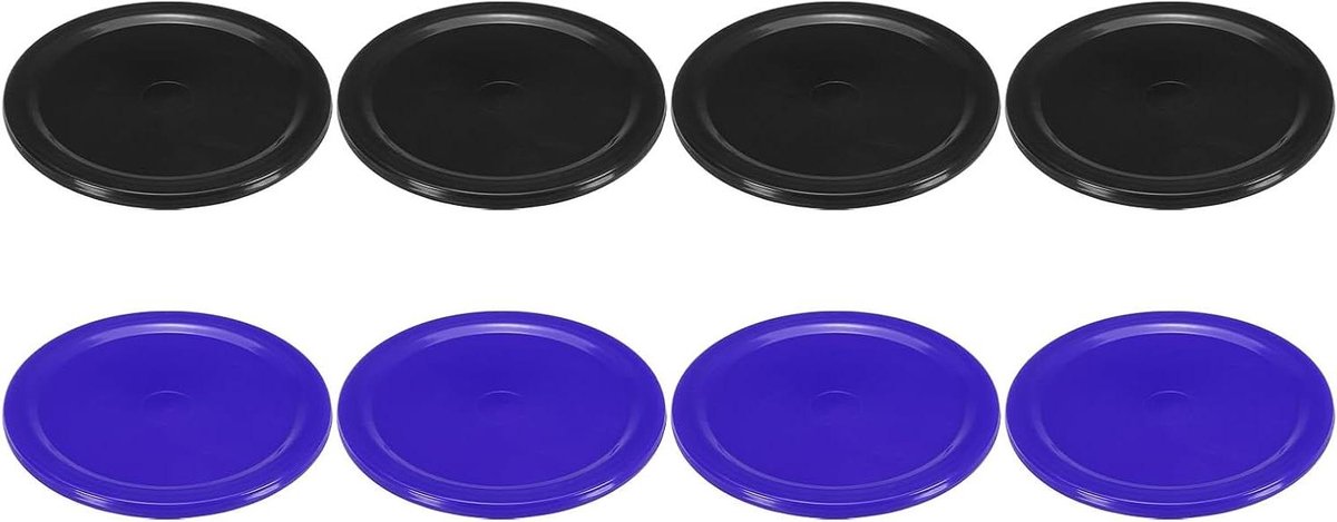 Air Hockey Pucks - Vervanging Pucks - Tafelspel Spelen - Duurzaam ABS Materiaal - 64 cm - Zwart Donkerblauw