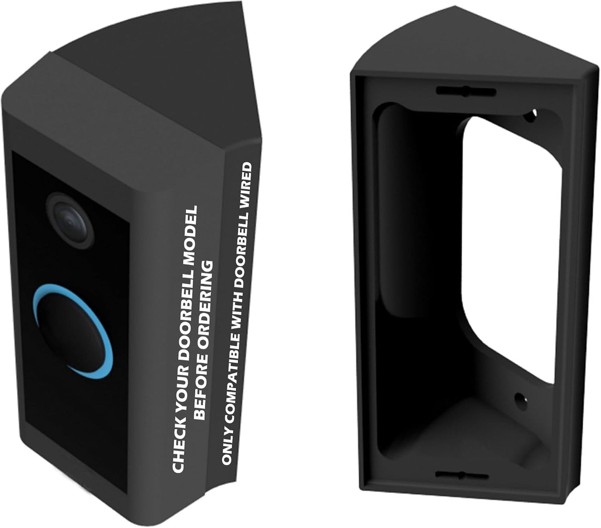 Hoekbeugel voor bedrade videodeurbel - 45° camera houder - optimaal zicht - betere nachtafbeelding - SnelShoppen