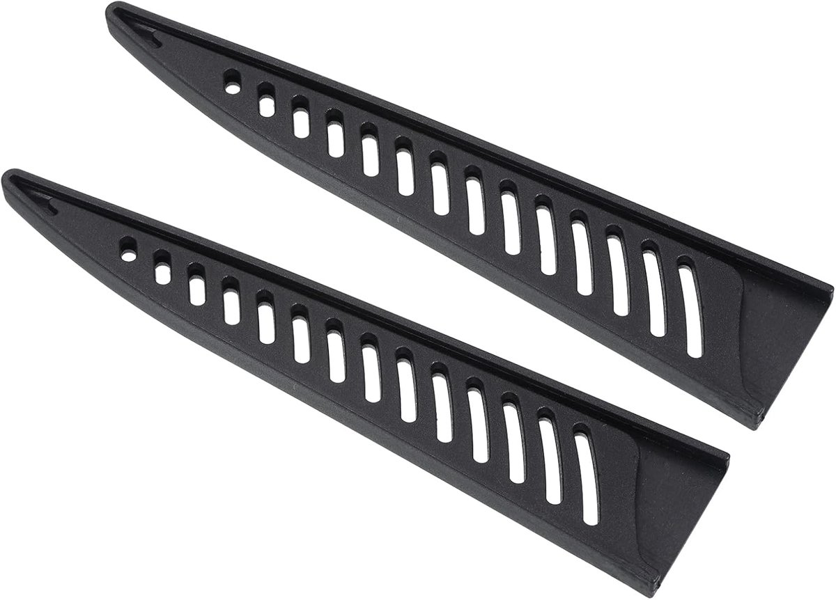PP Veiligheidsmes, afdekking, manchetten voor 6 inch (15,2 cm), uitbeningsmessen, 2 stuks, messen, snijbladen, mesbescherming, universeel mes, schede voor keuken, zwart