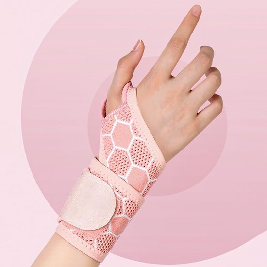1 stks polssteun mouw, druk polsband met verstelbare compressie riem, links/rechts palm ondersteuning carpaal tunnel, artritis, tendinitis, pijnverlichting — afbeelding 3