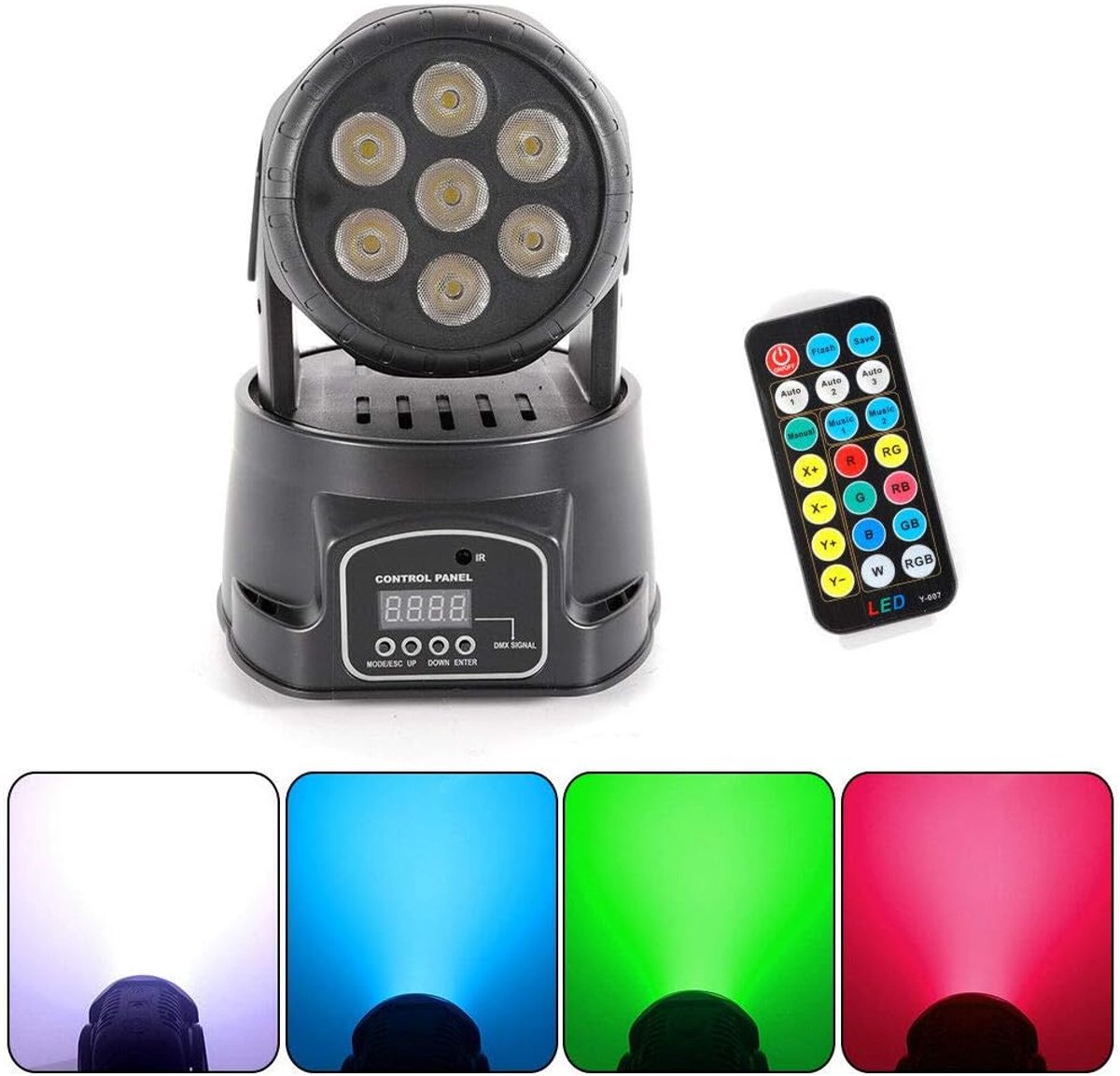 105W 4-in-1 RGBW LED podiumverlichting DMX512 podiumlamp met afstandsbediening