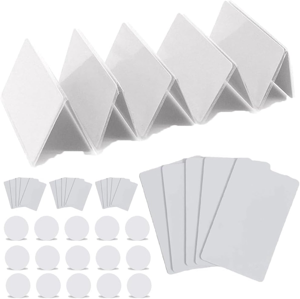 45 stuks Smart White Card Tag herschrijfbaar