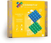 CONNETIX - Magnetisch Tegels - Regenboog Basisplaat Pakket - 2 Stuks - Magnetisch Speelgoed
