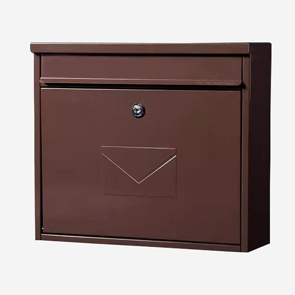 Buitenbrievenbus - Afgesloten brievenbus - Post Veilig Ontvangen - Roestvrij Staal - 12.5*14.1*4.1 inch - Rood