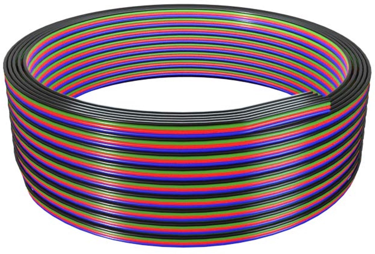 RGB 10m 20AWG LED strip lichtband Elektrisch verlengkabel 4 polig stand aansluitkabel snoer voor 5050 kleurwisselende LED-bandkabel