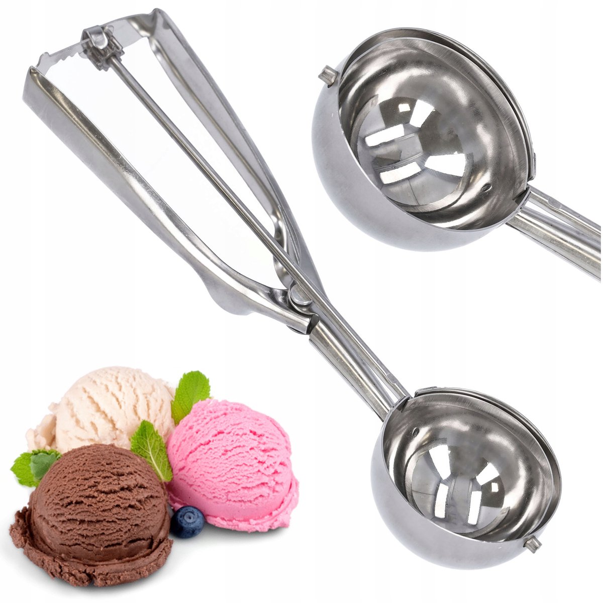 RVS IJsschep - Perfecte Bolletjes voor IJs, Rijst & Aardappelen
