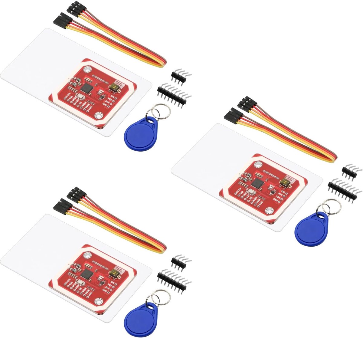 PN532 NFC RFID Module V3 Kit - 3 Stuks - I2C, SPI, HSU - Ideaal voor NFC-toepassingen - ShopVlot