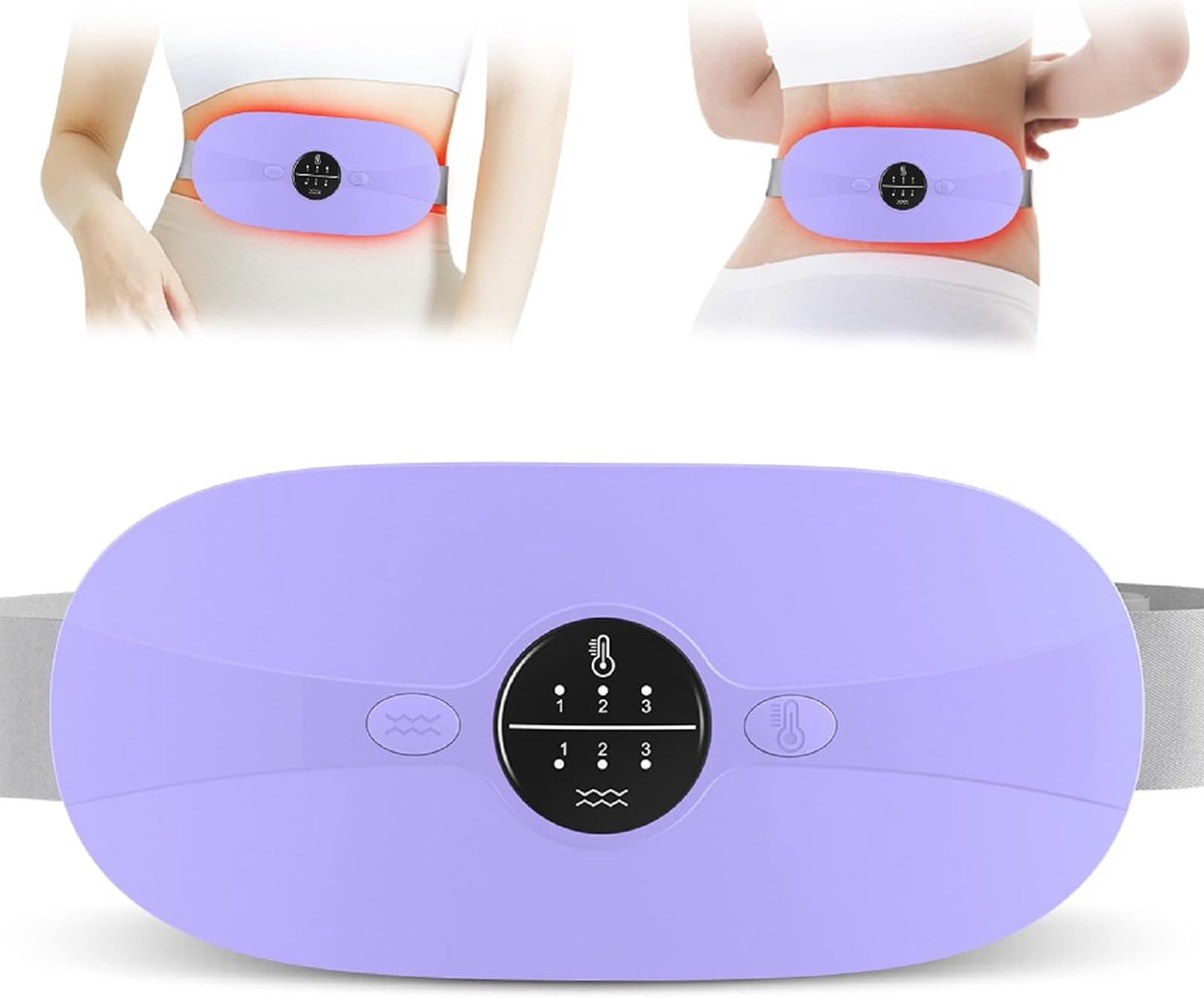 Warming belt menstruatie - draadloos - 3 temperatuurinstellingen - verlicht menstruatiekrampen - ShopVlot