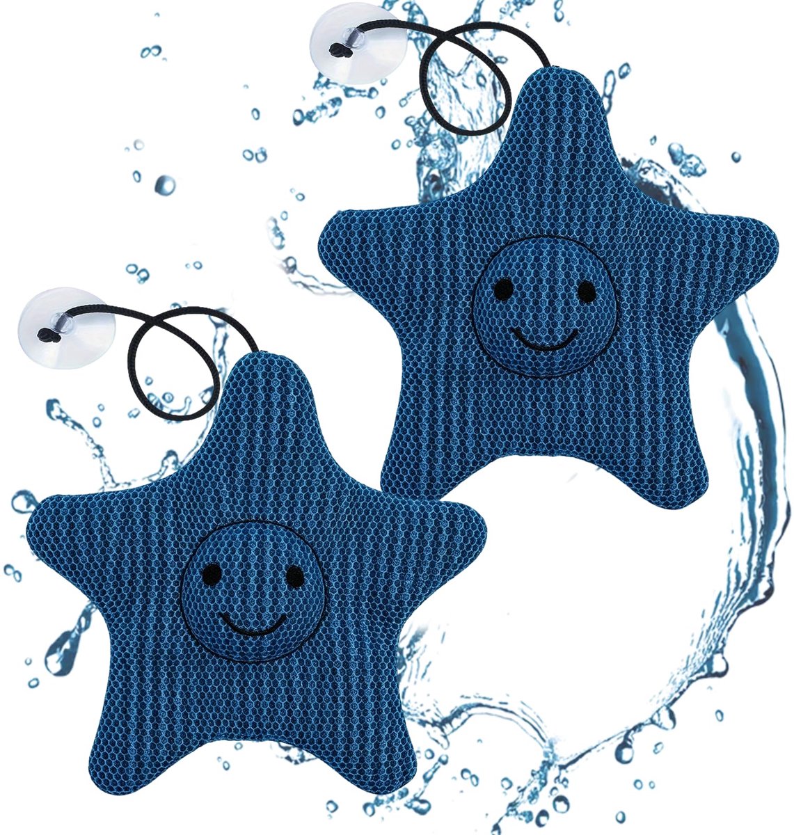 Schuimabsorberer 2 stuks - zeestervorm - olieabsorberende spons - ideaal voor zwembad en spa - ShopVlot