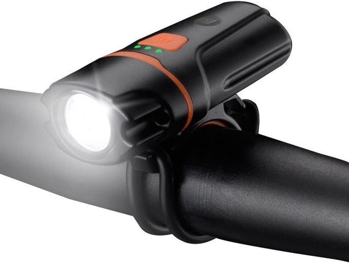 Fietslicht LED 300 Lumen - Oplaadbaar - Waterdicht IPX6 - Tot 10 uur gebruikstijd - ShopVlot