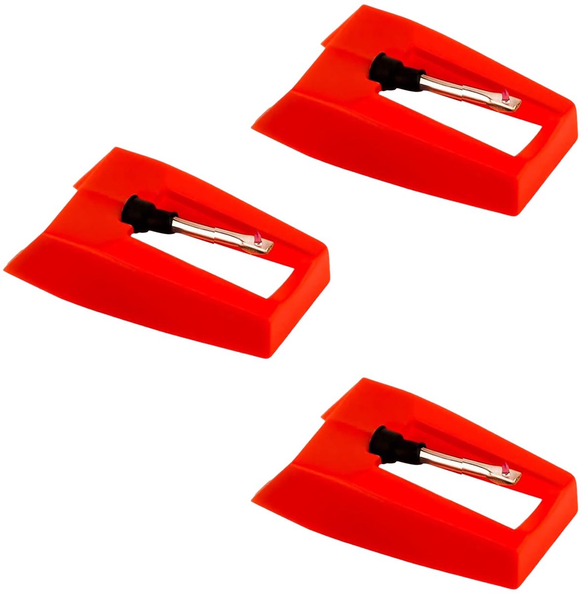 Platenspeler-naalden 3 stuks - duurzame kleinaalden - universeel voor vinyl - heldere geluidsweergave - ShopVlot
