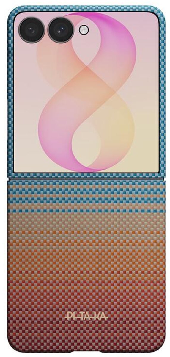 Pitaka Edge Case Samsung Galaxy Z Flip 8 - MagSafe – Aramidevezel -Sunset California Dream