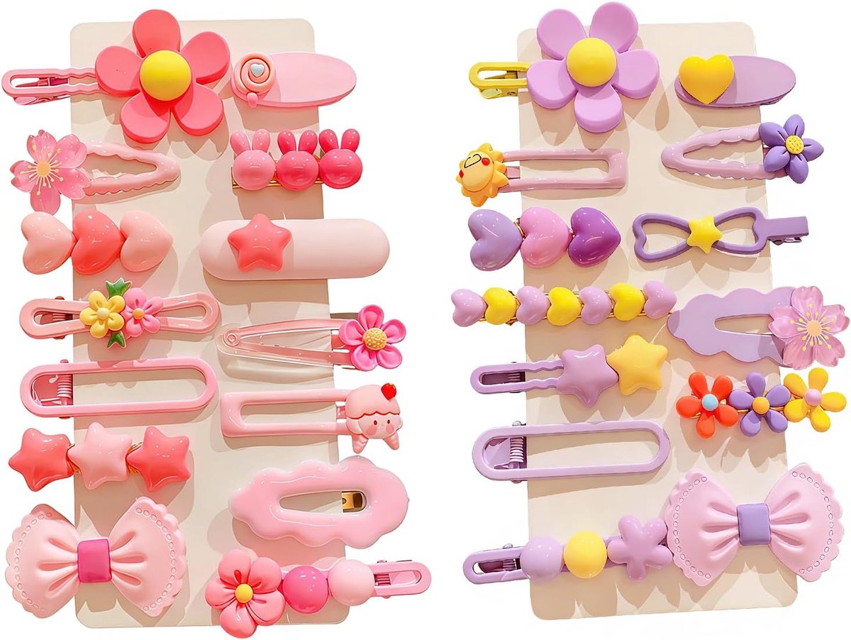 Haaraccessoires voor baby - Mini bloemen haarclips - Kleurrijke haarjuwelen - Betrouwbare grip voor fijn haar - ShopVlot