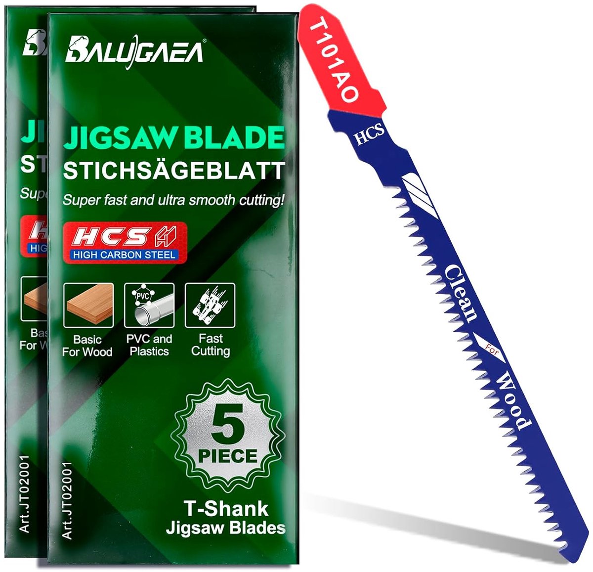 Decoupeerzaagbladen HCS 10pcs - T-Shank - Voor MDF en hardhout - Schone snijkwaliteit - ShopVlot