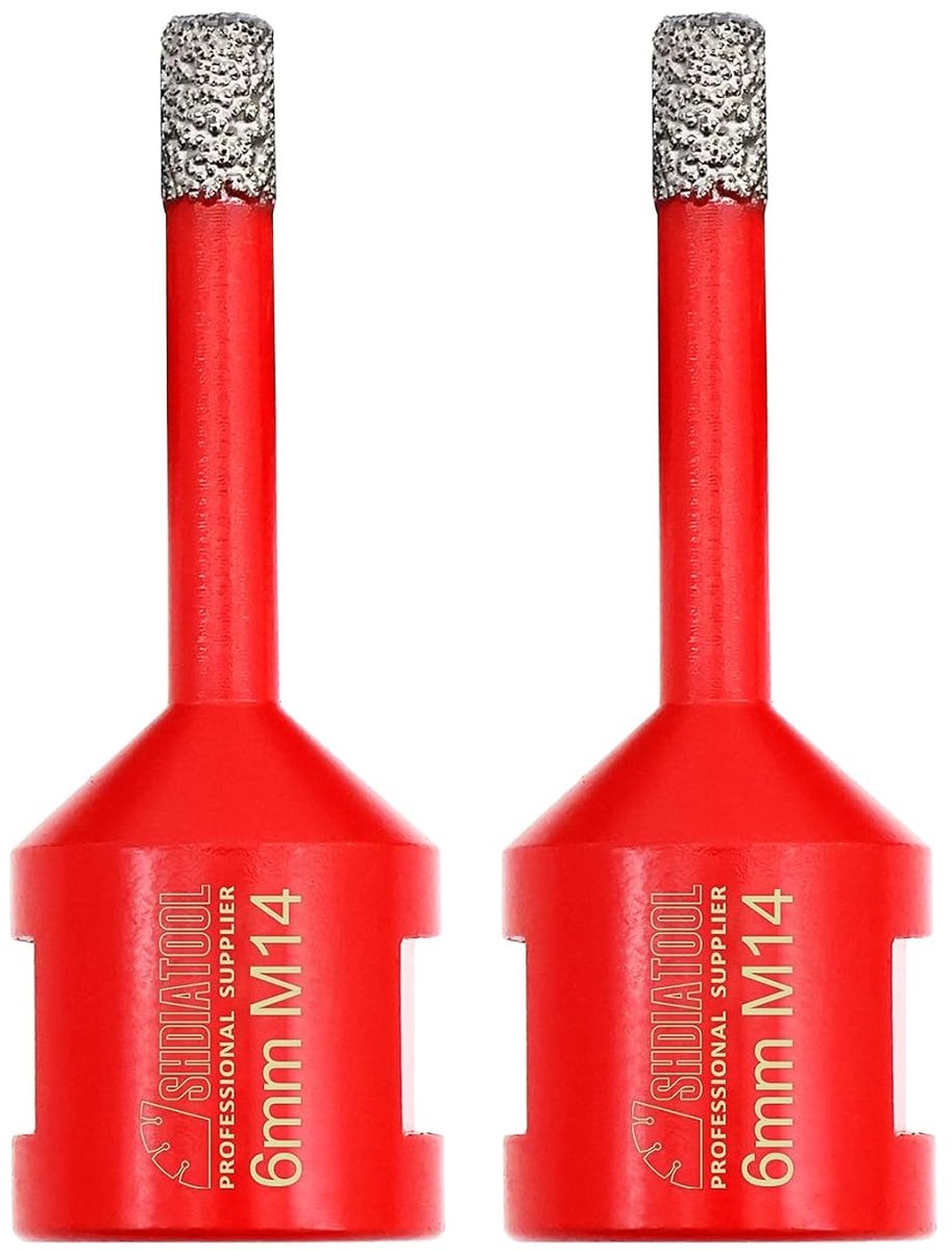Diamantboor 6 mm - Vacuum boor voor droge verwerking - Geschikt voor porselein, tegels en natuursteen - ShopVlot