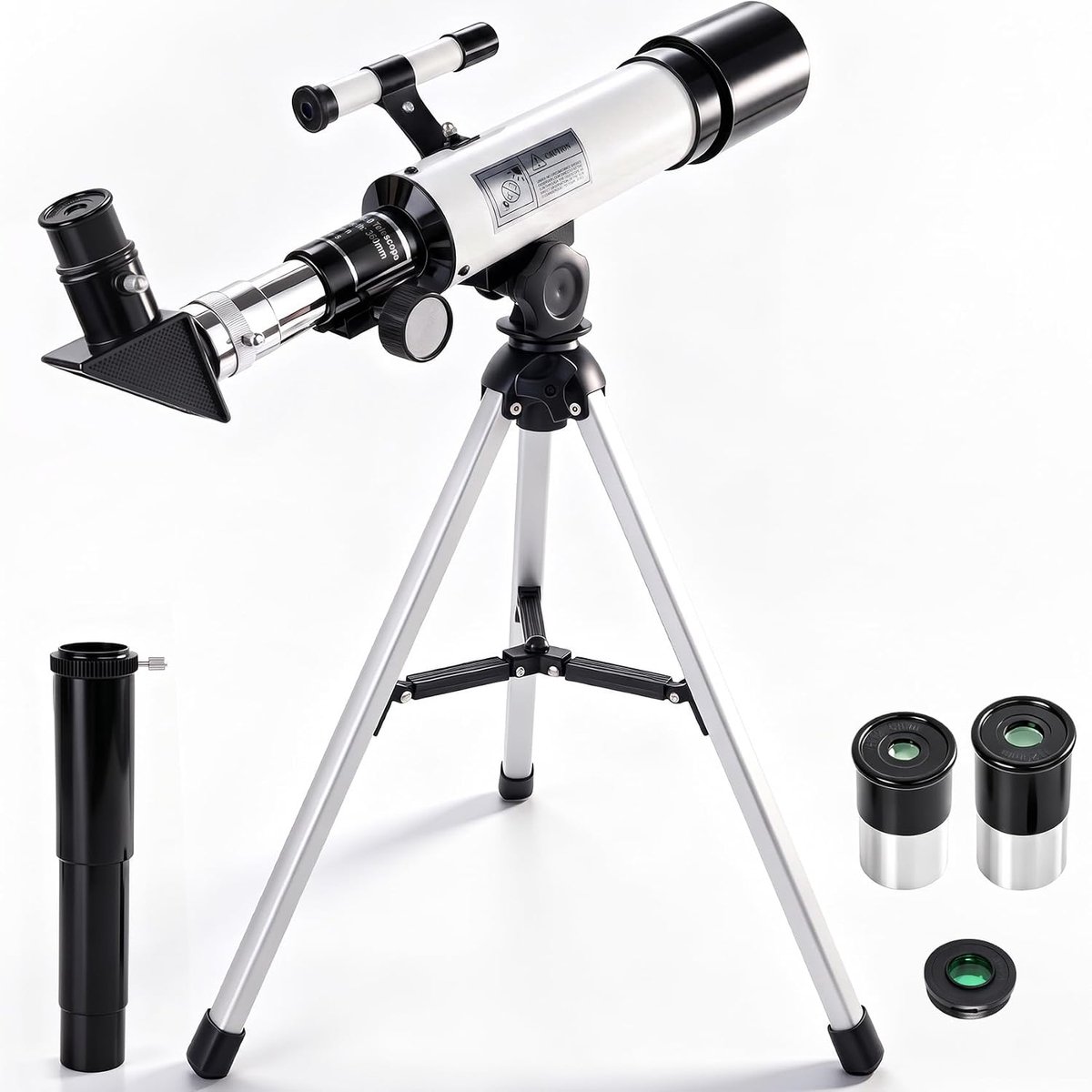 Telescoop voor kinderen 360/50 mm - draagbare refractortelescoop - met zoekertelescoop - ideaal voor beginners - ShopVlot