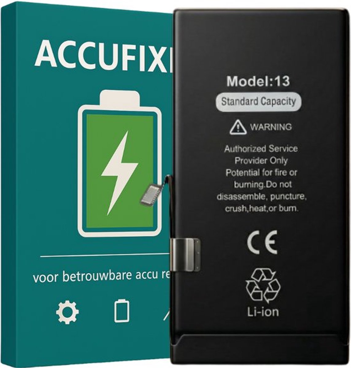 iPhone 13 Batterij - voor Reparatie - A+ Kwaliteit - met Batterijsticker