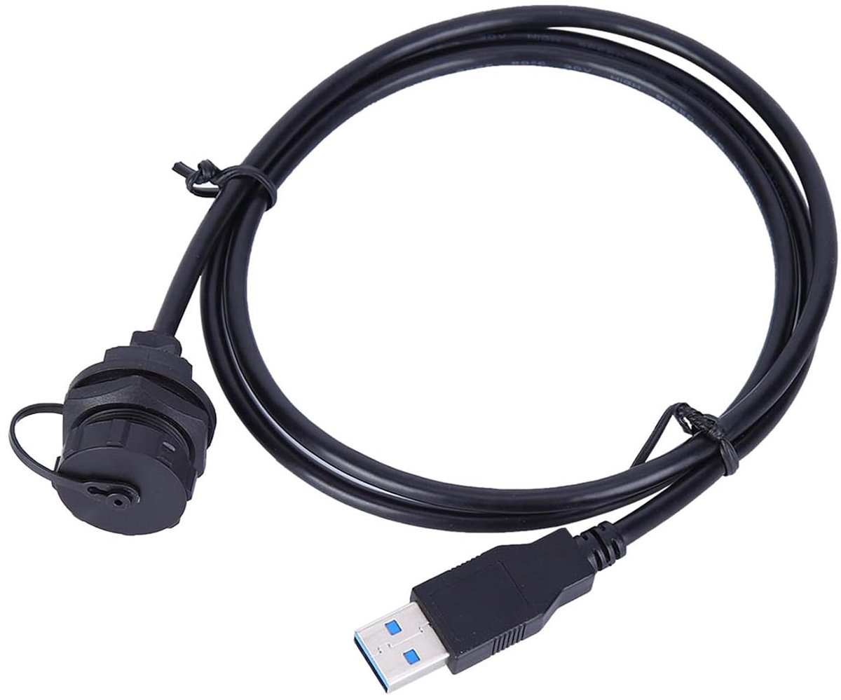 Waterdichte USB-connector - USB 3.0 Mannelijk Vrouwelijk - Vlamvertragend - ShopVlot