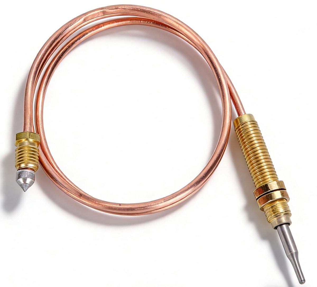 Thermoelement 600 mm - M8-schroefdraad - snelle temperatuurrespons - veilig gebruik voor gasgrill en open haard - ShopVlot