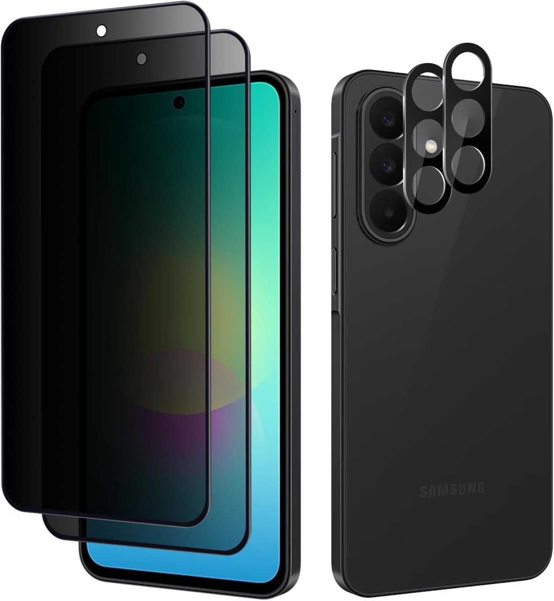 Privacy Screen Protector 2 Pack voor Samsung Galaxy A27 5G - Gehard Glas - Anti-Spy Bescherming - ShopVlot