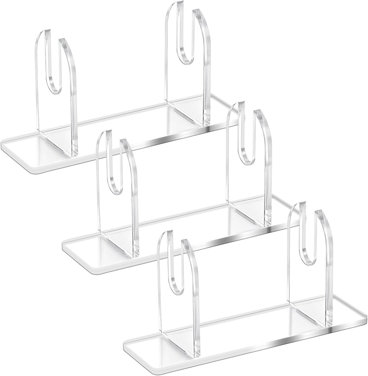 Acryl opvouwbare fan display stand base - doorzichtig - 3 packs - elegant display voor ventilatoren - ShopVlot