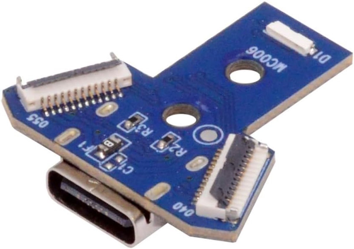 SnelShoppen - USB-C Type-C Vrouwelijke Adapter Board voor PS4 DualShock JDS-040 JDS-055 - Micro USB 5Pin Reparatie Connector Module - Hoge Snelheid Op