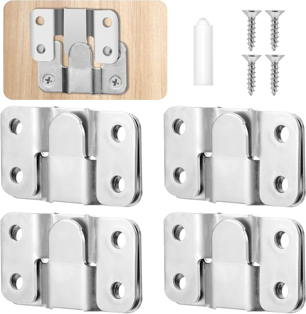Fotohaak 8-pack - Heavy duty - RVS - Tot 30 kg draagkracht - ShopVlot