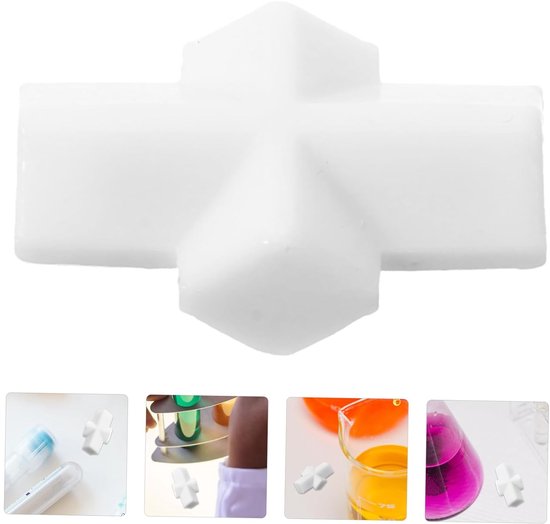 Magnetische Roerstaaf - Roerstaafje Mixer - Vloeistoffen Mengen - Gladde Rotatie - 2.5 x 1.5 x 1 cm - Wit — afbeelding 5