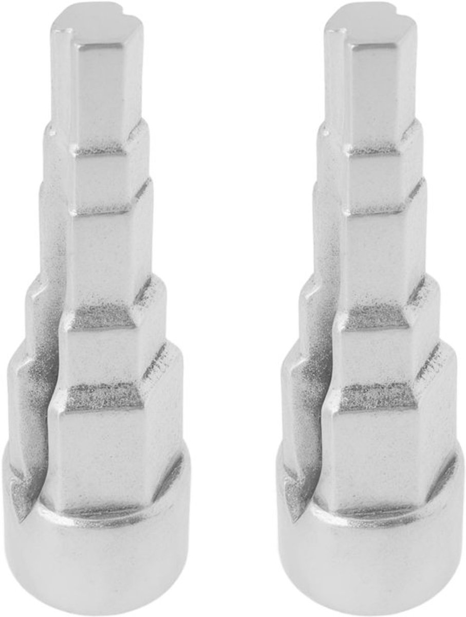 2Pcs Radiator Sleutel 1/2 Radiator Sleutelkop Vierkante Aandrijving Sleutel Voor Loodgieterskleppen Thermostaten 85x13mm Zilver