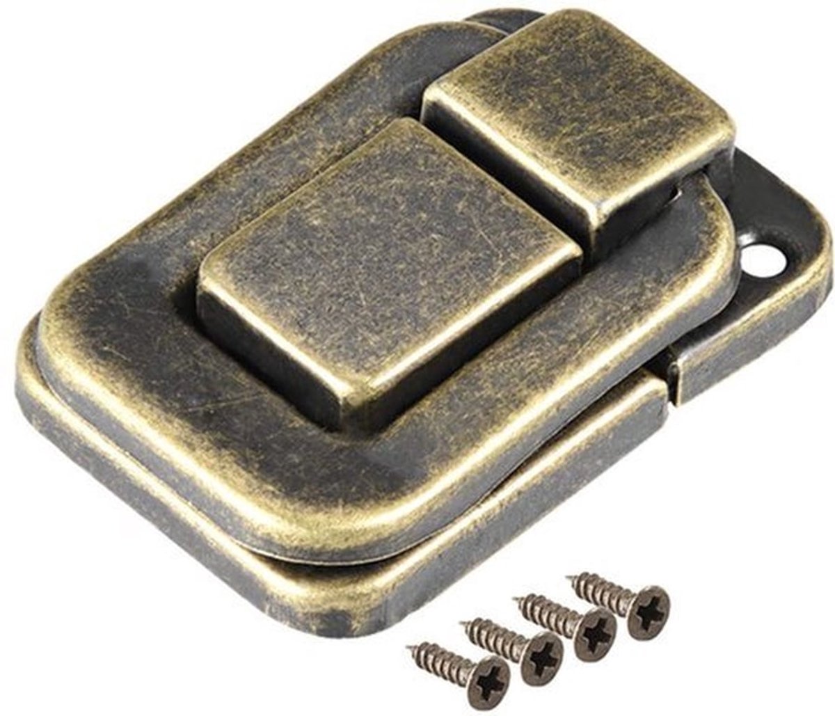 Sourcing Map Kliksluiting 38 mm - Bronskleurig - Voor Sieraden - 2 Stuks