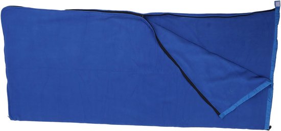 Slaapzak Liner Fleece - Binnenhoes Dekbed - Kamperen en Reizen - Extra Dikke Fleece - Groot formaat - Groen — afbeelding 4