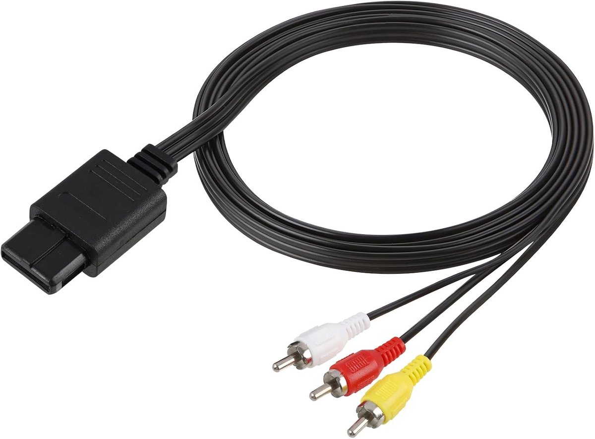 AV-kabel 1,8m - Composite kabel - Geschikt voor audio en video - Ideaal voor spelconsoles - SnelShoppen