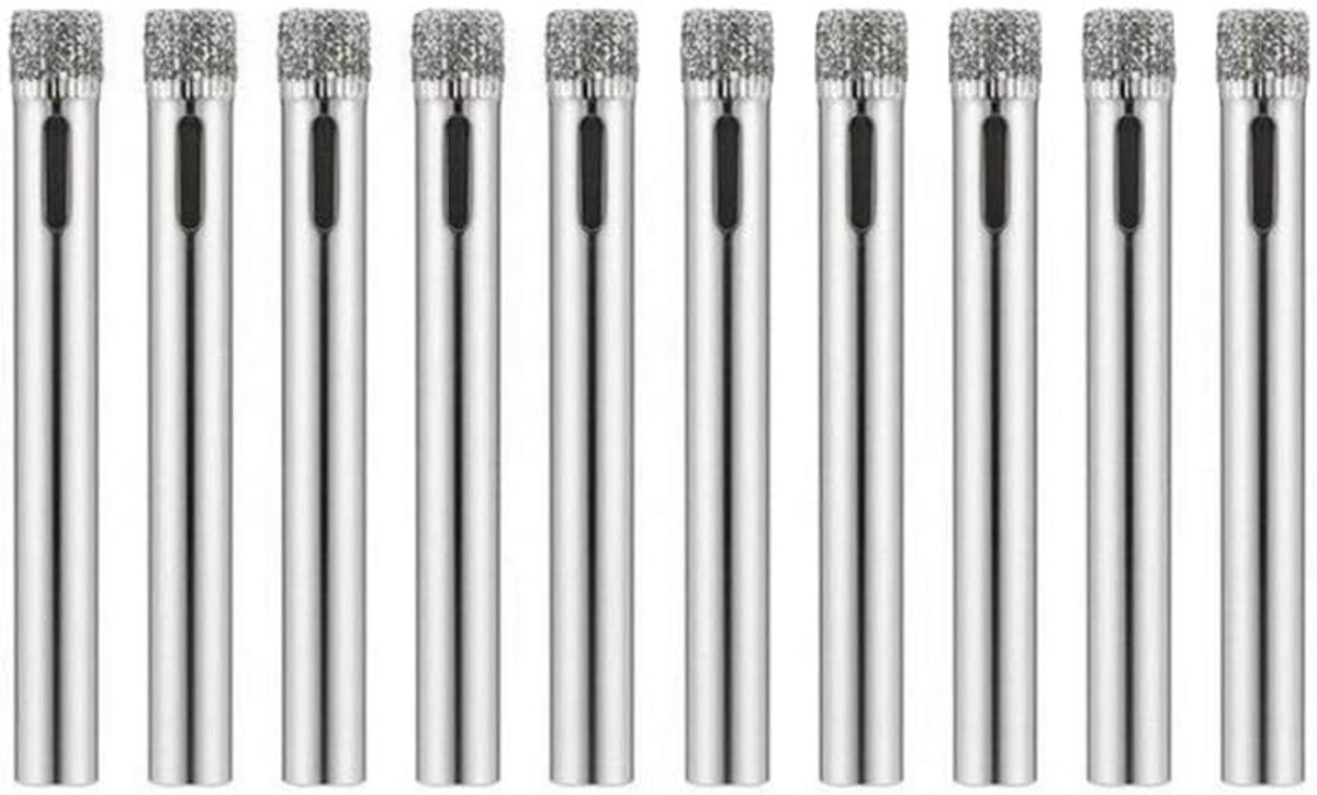 Diamantboor 6mm - 10-delige set - Holle kern boor met diamant snijkant - Perfect voor glas en keramiek - SnelShoppen