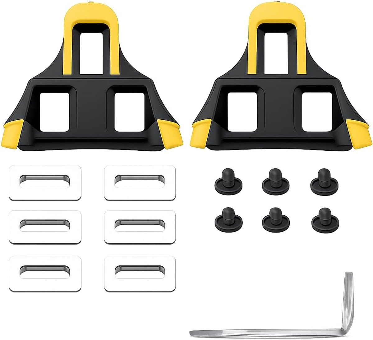 SPD cleats 2-holes - non-slip voor veiligheid - geschikt voor Shimano SPD-SL pedalen - SnelShoppen