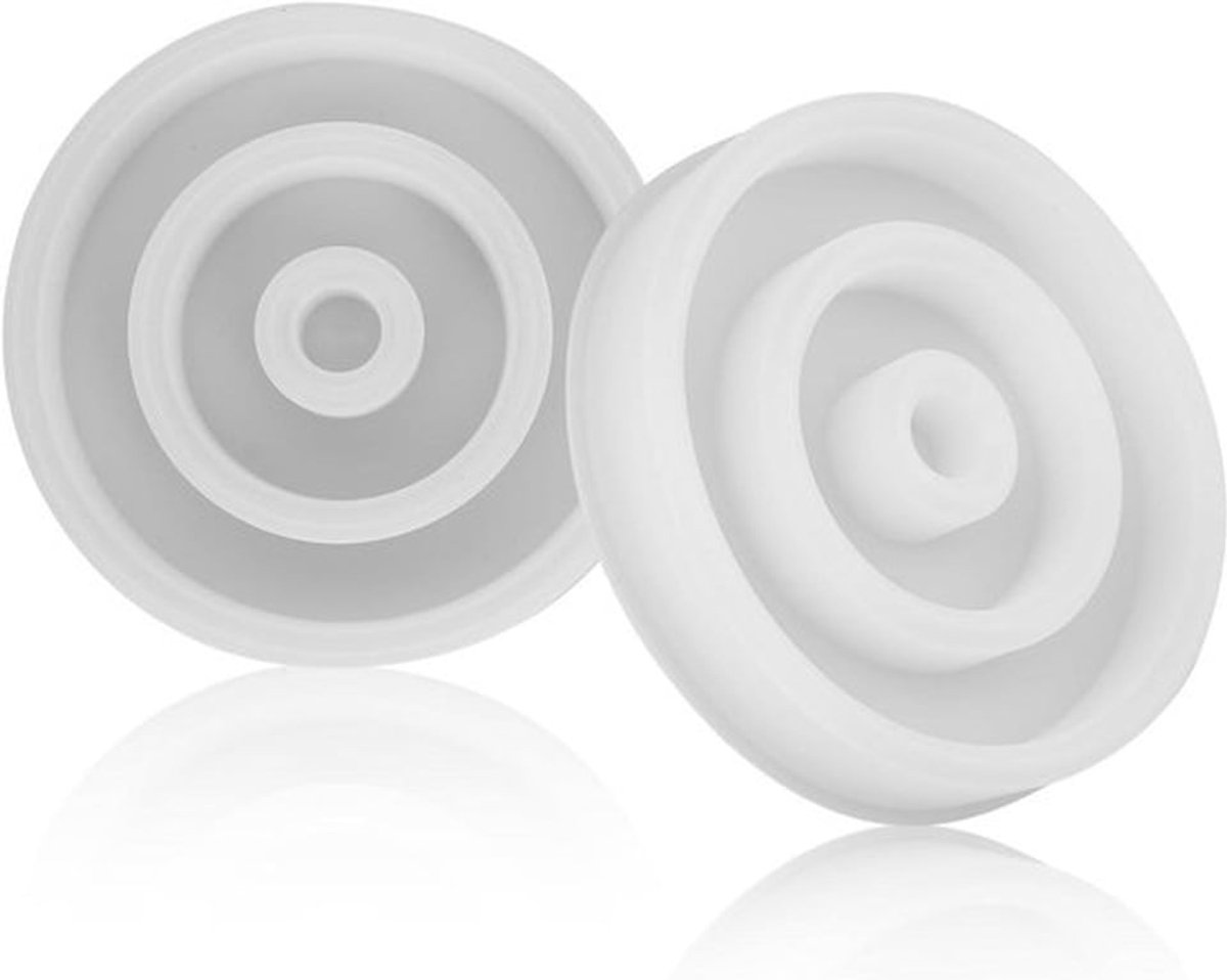 Siliconen mallen voor het maken van ronde lippenstift organizers en opbergdozen, ideaal voor trinket boxen en sieraden displays met duurzame en flexibele vormgeving