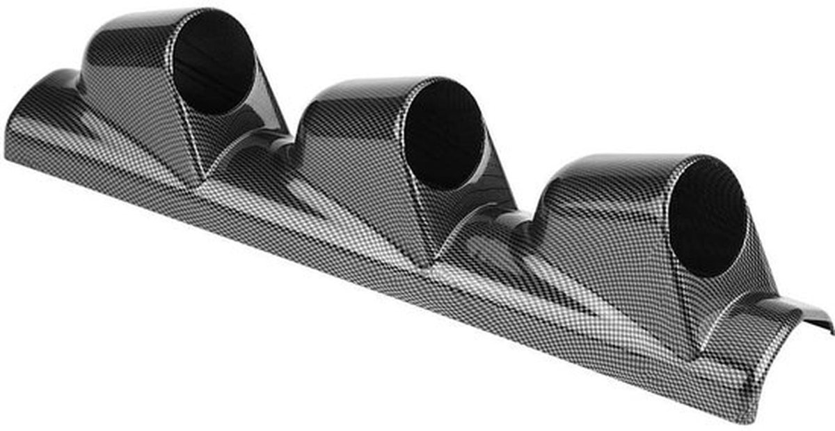 Car Track Gauge - 3 Holes Universele Driehoek Instrumentenhouder - Zwart