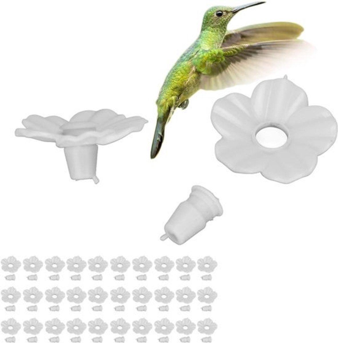 Decoratieve bloemen voor kolibrie voederdispenser - Set van 30 stuks