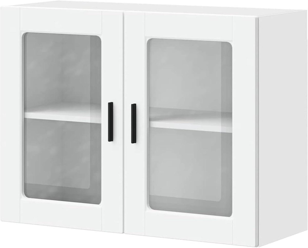 Keukenkast met glazen deur - Wandkast keuken bovenkast - Keuken organiseren - Ruime opbergruimte