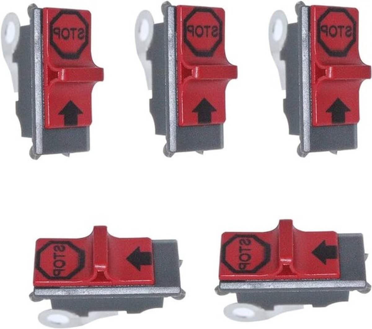Set van 5 kill stopschakelaars voor Husqvarna kettingzagen 36, 41, 50, 51, 55, 61, 266, 268, 272, 340 en 345 voor eenvoudige vervanging van motoronderdelen