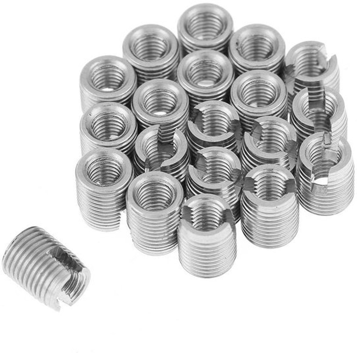 Set van 20 zelftappende schroefdraadinzetten van roestvrij staal SUS303 in maat M3 x 6 mm voor duurzame en stevige bevestiging