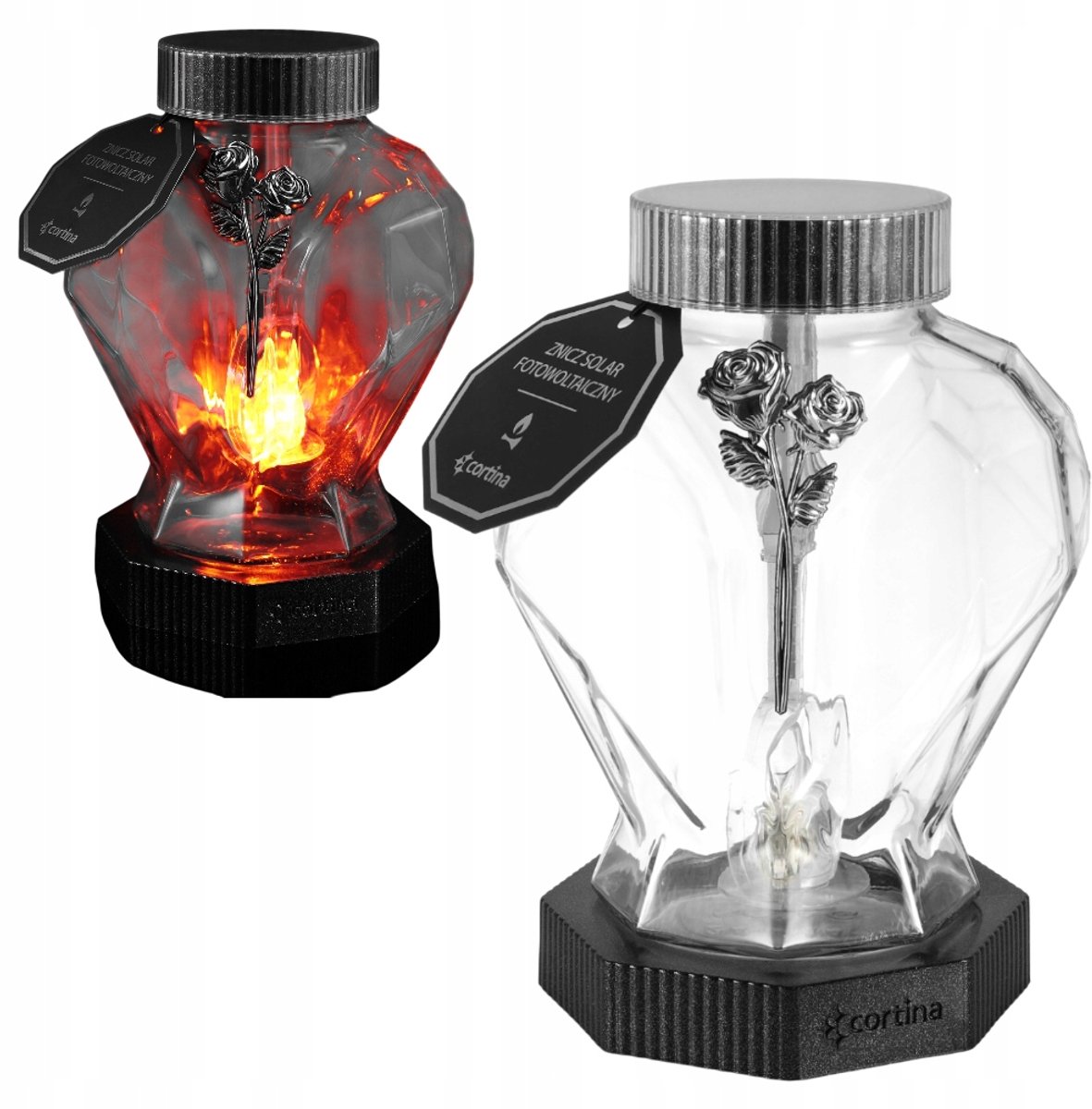 Zonnelantaarn Graf Hart LED 22cm - Sfeervolle Verlichting