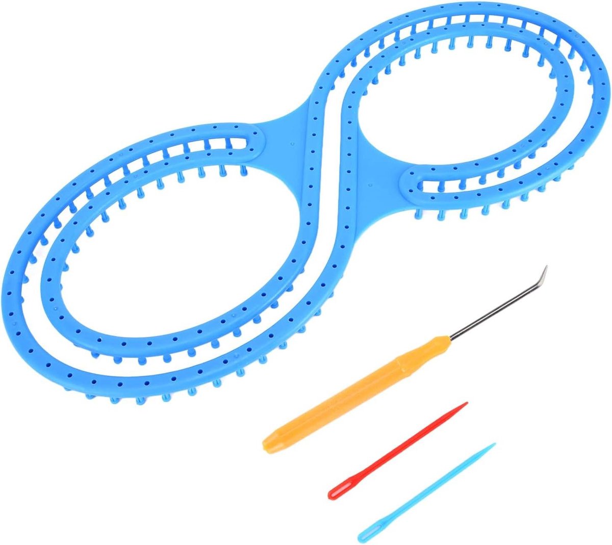 Breiweefgetouw Set - Breimachine Breihulpmiddel - Kleding Maken - 300 Pegs 8-Vorm - 61 x 26 x 4 cm