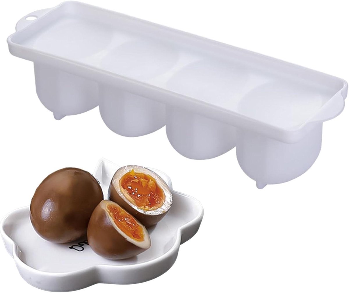 Opbergdoos voor Eieren - Eierhouder Koelkast - Eieren Bereiden - Verzegelde Versheid - 24.4 x 7.4 x 6 cm - Wit